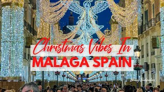 Malaga at Christmas including the famous Light Show [upl. by Fitzsimmons]