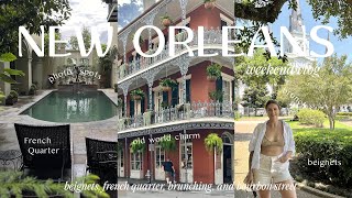 New Orleans Vlog  Weekend in NOLA beignets exploring French Quarter and dancing on Bourbon St [upl. by Lerret149]