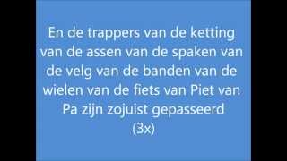 De fiets van Piet van Pa HD kwaliteit Lyrics [upl. by Aened]