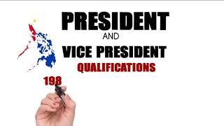 Qualifications and powers of President and Vice President of the Philippines [upl. by Larret]