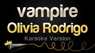 Olivia Rodrigo  vampire Karaoke Version [upl. by Weismann346]