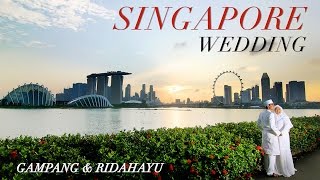 A Muslim Wedding Ceremony at Masjid Sultan Singapore  Gampang amp Ridahayu [upl. by Fields]