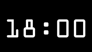 18 Minute Timer with Alarm Count Up Stopwatch [upl. by Allianora]