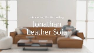 Castlery Lookbook Jonathan Leather Sofa [upl. by Seldon867]