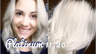 CABELO PLATINADO TONALIZAÇÃO EM CASA PLATINUM 112O [upl. by Hildy]