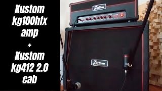 Kustom kg100hfx amp  Kustom kg412 20 cab [upl. by Lyrradal85]