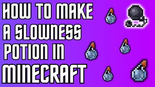 how to make a slowness potion in minecraft 120 [upl. by Raine]