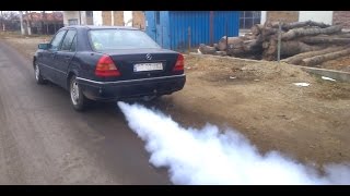 BENZ W202 AMG soundblow engine3 cylinder runningindestructible engine [upl. by Auqinot335]