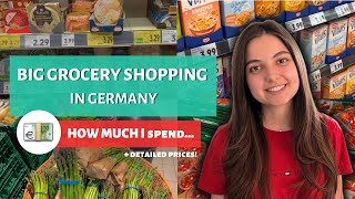 GROCERY SHOPPING IN GERMANY 💶 🛒🇩🇪  Detailed Prices How Much I Spend amp Supermarket Tour [upl. by Yht]