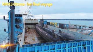 HMAS Otama  loaded aboard RollDock Sun drone [upl. by Atilamrac]