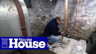 How to Install a Water Pressure Reducing Valve  This Old House [upl. by Nofets644]