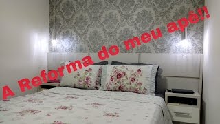 A reforma do meu mini apê Tour em 43m² [upl. by Ahsemal910]