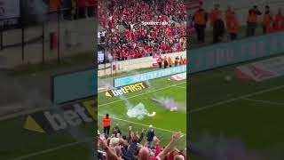 Antwerp Beerschot Derby gestaakt wegens vuurwerk [upl. by Borras]