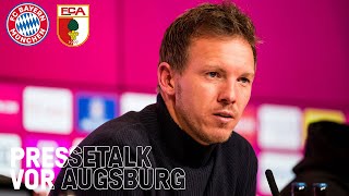 Pressekonferenz mit Julian Nagelsmann vor FC Bayern  FC Augsburg [upl. by Akimas]