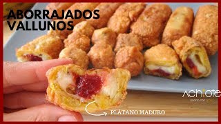 ABORRAJADOS VALLUNOS Plátanos Maduros rellenos con Queso La mejor receta con Plátano Maduro [upl. by Aztiram]