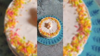 Vanilla Cake Frosting  Cake Icing for Beginners  Vanilla Cake Decoration  Frosting a Cake Recipe [upl. by Desi]