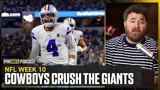 Dak Prescott Cowboys CRUSH Tommy Devito Giants  Dave Helman reacts  NFL on FOX Pod [upl. by Yennej]