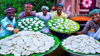 1000 IDLI with MUTTON KULAMBU  Best Combination Village Recipes  1000 Idlis Cooking in Village [upl. by Carilla]