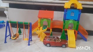 lets build a park for cars with blocks kids blocks [upl. by Sigfrid964]