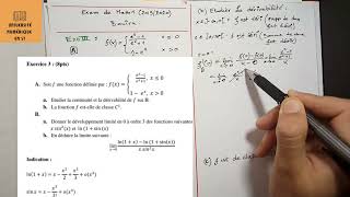 Exercice 3  la continuité la dérivabilité et les développements limités [upl. by Bellda]