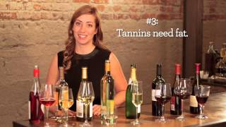 6 Basic Rules For Pairing Food With Wine Video [upl. by Ecirtnahc]