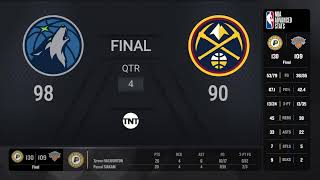 Timberwolves  Nuggets Game 7  NBAPlayoffs Presented by Google Pixel on TNT Live Scoreboard [upl. by Mighell478]