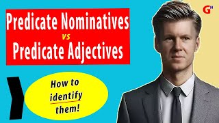 Predicate Nominatives Vs Predicate Adjectives  With Examples [upl. by Aisnetroh121]