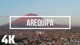 Drone Footage 4K  Flying over Arequipa in Perú [upl. by Demakis664]