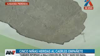 Cinco niñas heridas en escuela de Sabana Perdida tras derrumbe de empañete [upl. by Alidia]