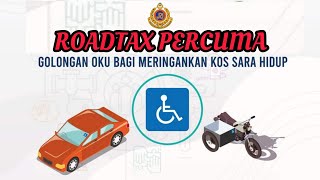 Roadtax Percuma Untuk OKU dan Waris [upl. by Leur]