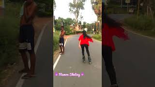 mamonskating girlskater fastskating inlineskatinggirl skating viral 100ksubscriberwestbengal [upl. by Adnahc]