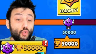 Sonunda 50000 KUPA OLDUM 🤩 Brawl Stars [upl. by Lekkim651]