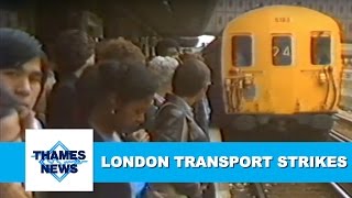 London Transport Strikes  Strike Action  Industrial Action  19821991 [upl. by Ayhdnas]