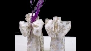 Unique Gift Wrap Wine Bottle Tutorial from Bowdabra [upl. by Relyk]