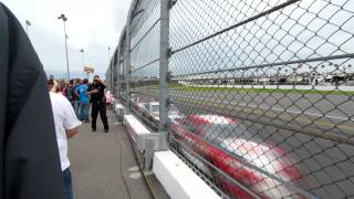 Walking by fence at NASCARs Daytona 500 [upl. by Tallia]