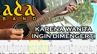 Ada Band Karena Wanita Ingin Dimengerti  Fingerstyle Cover  TAB [upl. by Giffie]