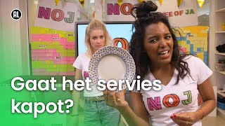 Kan je een tafelkleed van tafel trekken zonder dat het servies kapotgaat  NOJ [upl. by Secnarfyram]