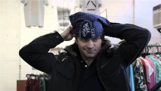 How to Fold a Bandana Into a Hat  Mens Fashion [upl. by Boony]