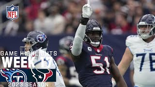 Tennessee Titans vs Houston Texans  2023 Week 17 Game Highlights [upl. by Lizned]