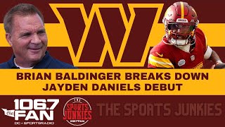 Brian Baldinger Was Impressed With Jayden Daniels Elusiveness  Sports Junkies [upl. by Gaye]