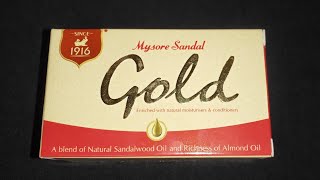 Mysore Sandal Gold Soap Review [upl. by Huldah]