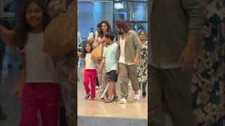 AlluArjun and his family are back in Hyderabad after celebrating AlluSnehaReddys birthday in Goa [upl. by Leonardi]