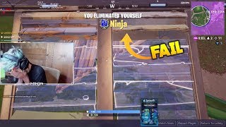 Ninjas Biggest Fails In Fortnite [upl. by Anaz]