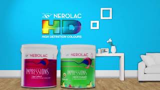 Nerolac Impressions Paints – Beautify your Home amp your HD Impression Paint Wall with low VOC Paints [upl. by Elleivad]