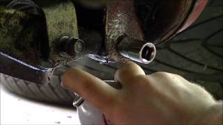 How to remove seized rusted stuck lower control arm bolts Part 2 [upl. by Nodnab]