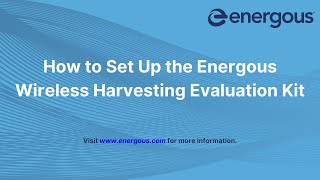 Energous Wireless Harvesting EVK Setup [upl. by Cleodal]