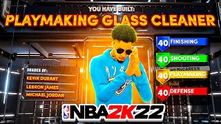 BEST PLAYMAKING GLASS CLEANER BUILD NBA 2K22 NEW SPEEDBOOSTING CENTER BUILD NBA2K22 BEST ISO BUILD [upl. by Lorant]