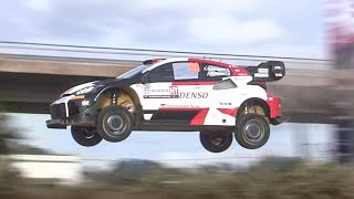 WRC Rally Italia Sardegna 2023  Day 1  SSS Olbia  Cabu Abbas  Big Drift amp Jumps HD [upl. by Binky384]