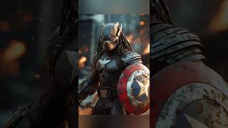 Predator as Captain America Ai character shorts predator captainamerica marvel [upl. by Laughlin]