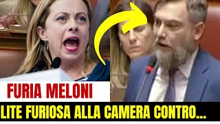 FURIA MELONI ALLA CAMERA DISTRUGGE POLITICO E MANDA A FANCLO LA [upl. by Enelloc]